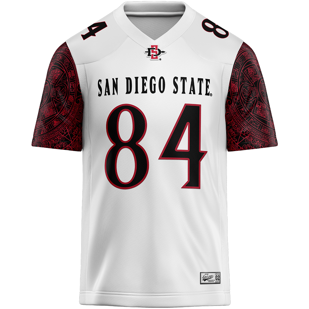 SDSU White Football Jersey - Ben Scolari