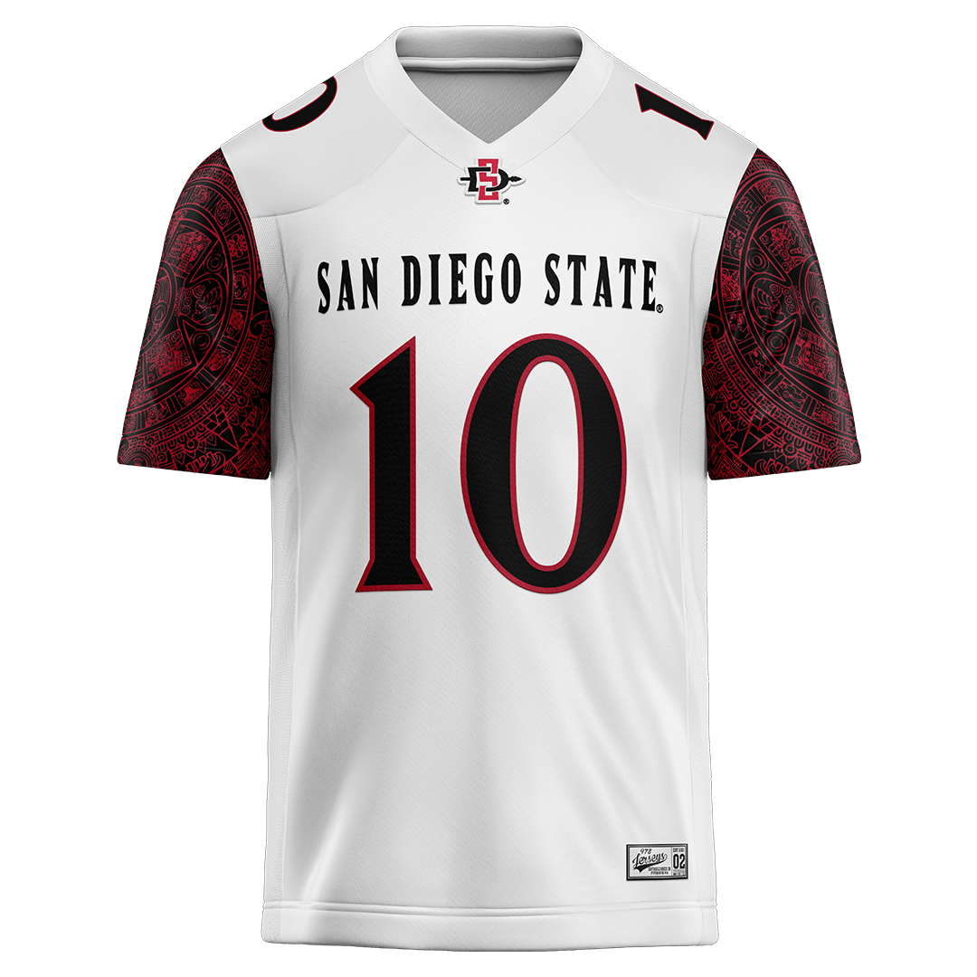 SDSU White Football Jersey - Bennett Walker