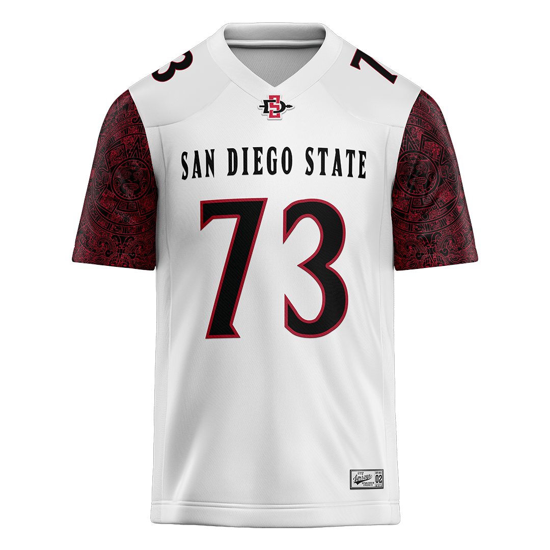 SDSU White Football Jersey - Nico Green