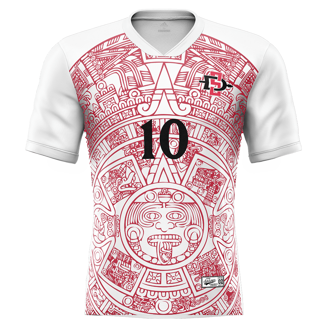 SDSU White Soccer Jersey - Austin Brummett