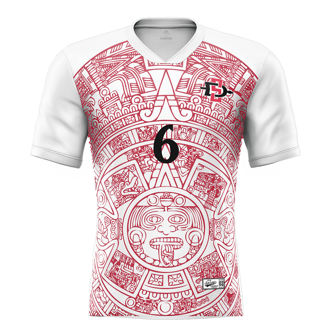 SDSU White Soccer Jersey - Jordan Korbus