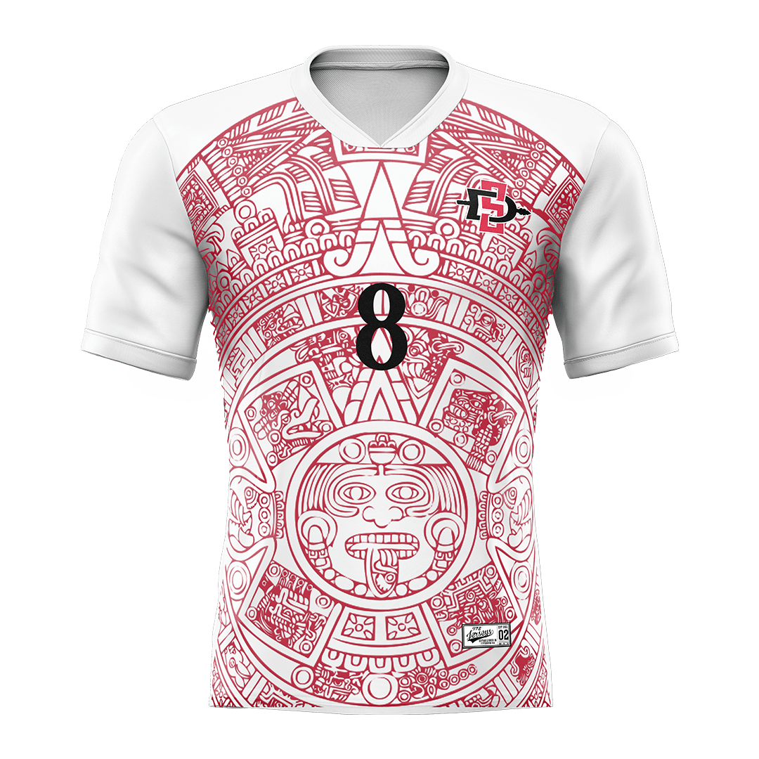 SDSU White Soccer Jersey - Beto Apolinar