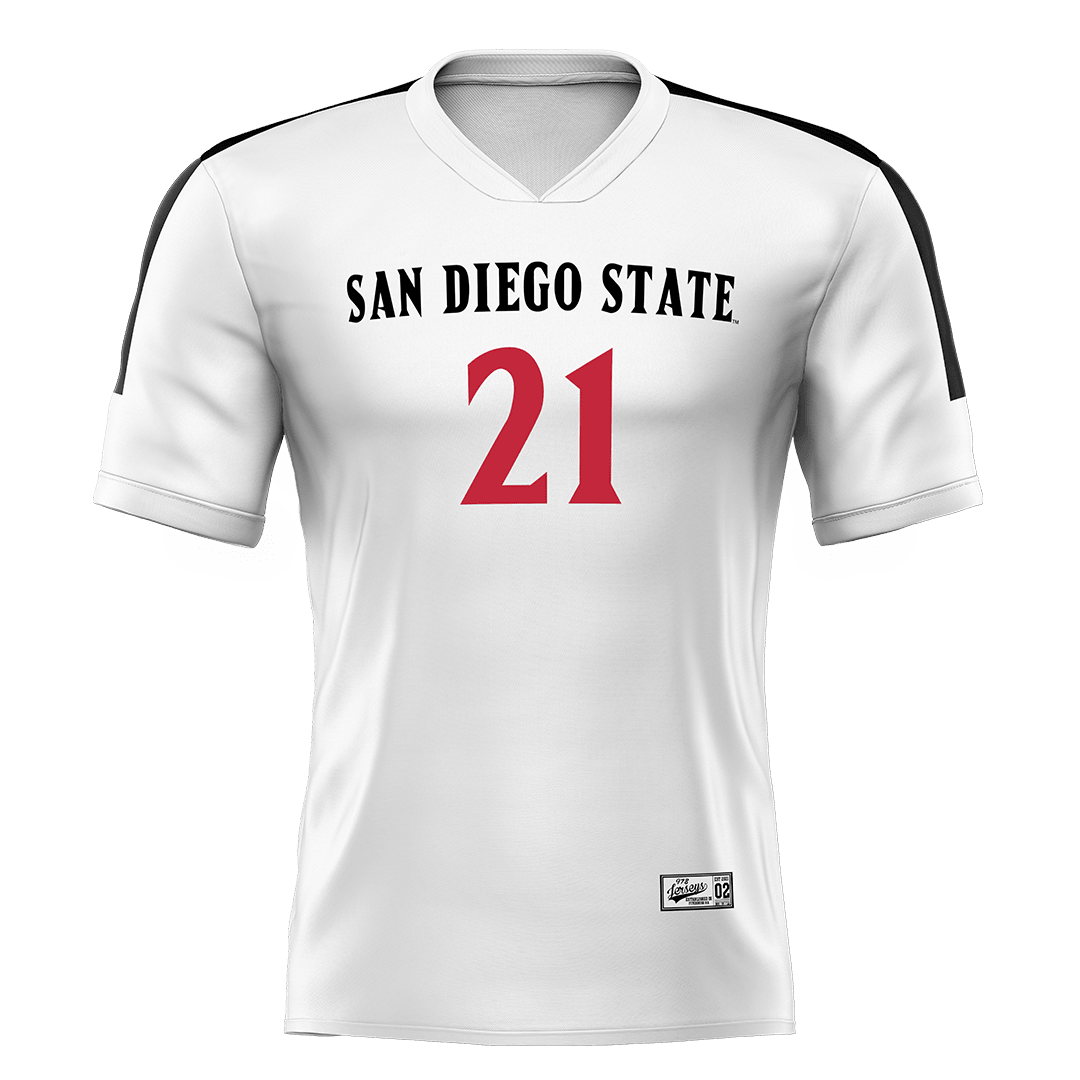 SDSU White Volleyball Jersey - Katherine Cooper