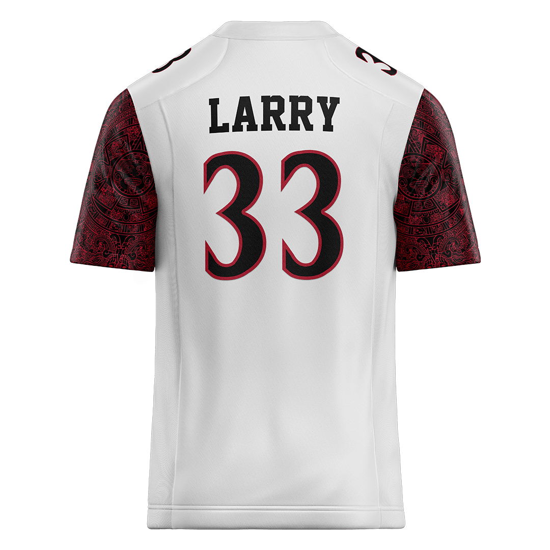 SDSU White Football Jersey - Ezekiel Larry