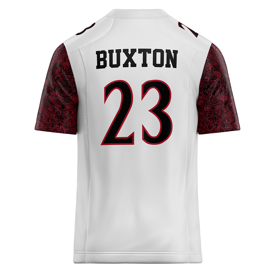 SDSU White Football Jersey - Isaiah Buxton