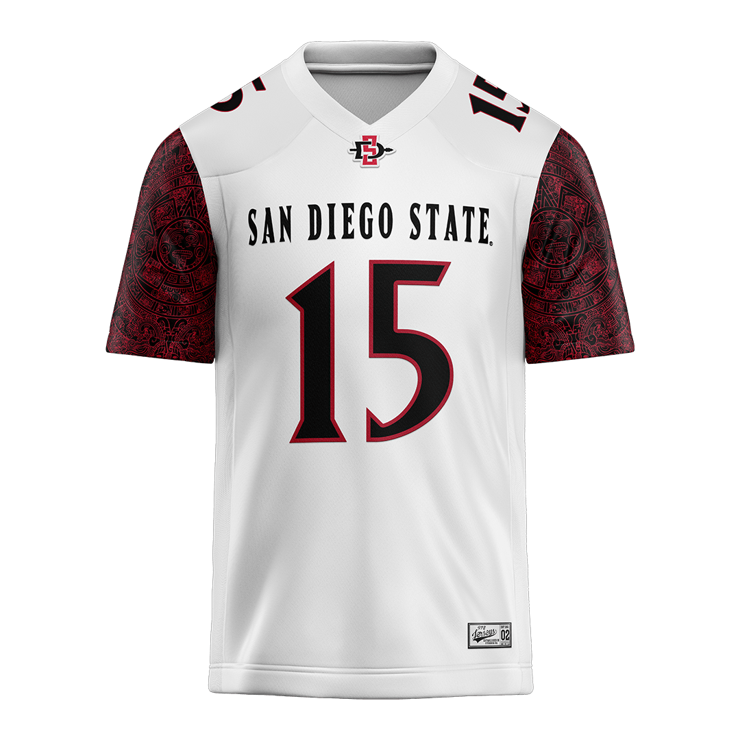 SDSU White Football Jersey - Marquez Cooper