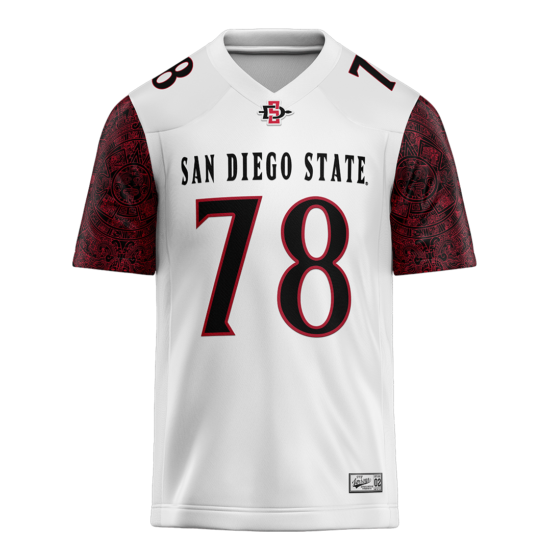 SDSU White Football Jersey - Joe Borjon