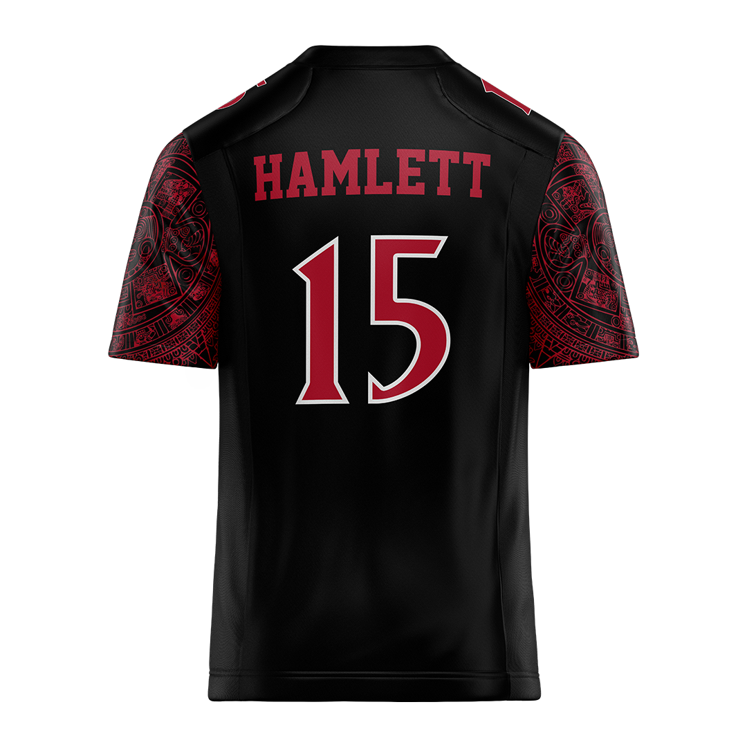 SDSU Black Football Jersey - Xavier Hamlett