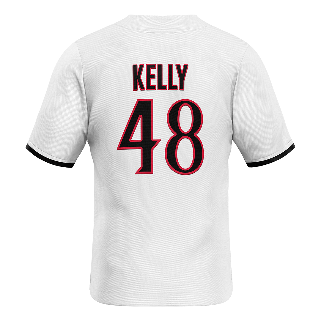 SDSU White Baseball Jersey - Zane Kelly