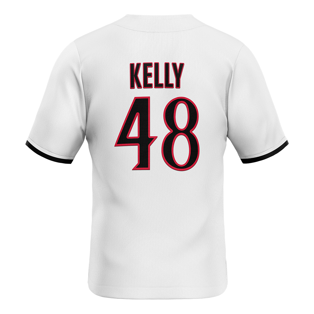 SDSU White Baseball Jersey - Zane Kelly
