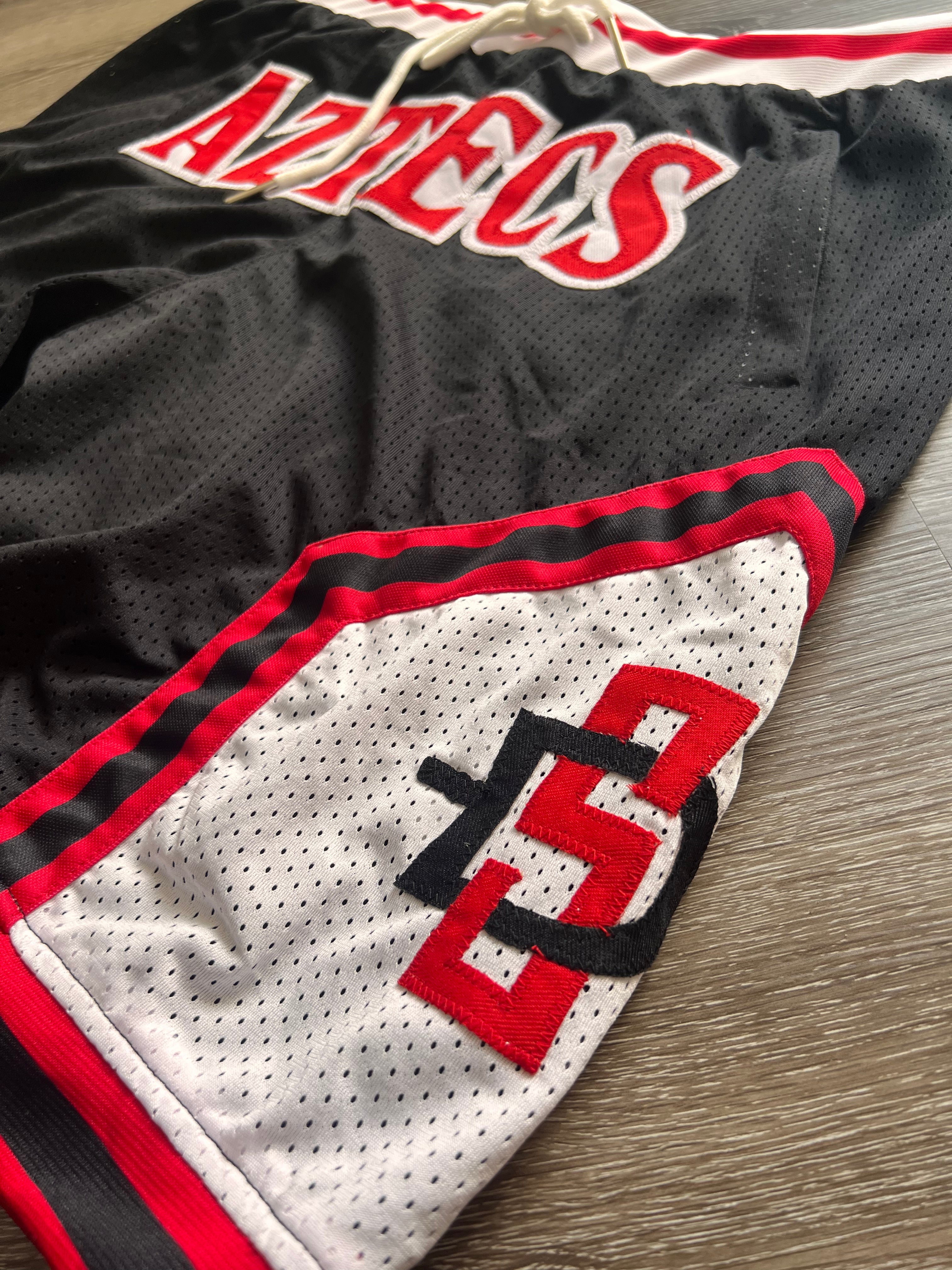 San Diego State Embroidered Basketball Shorts