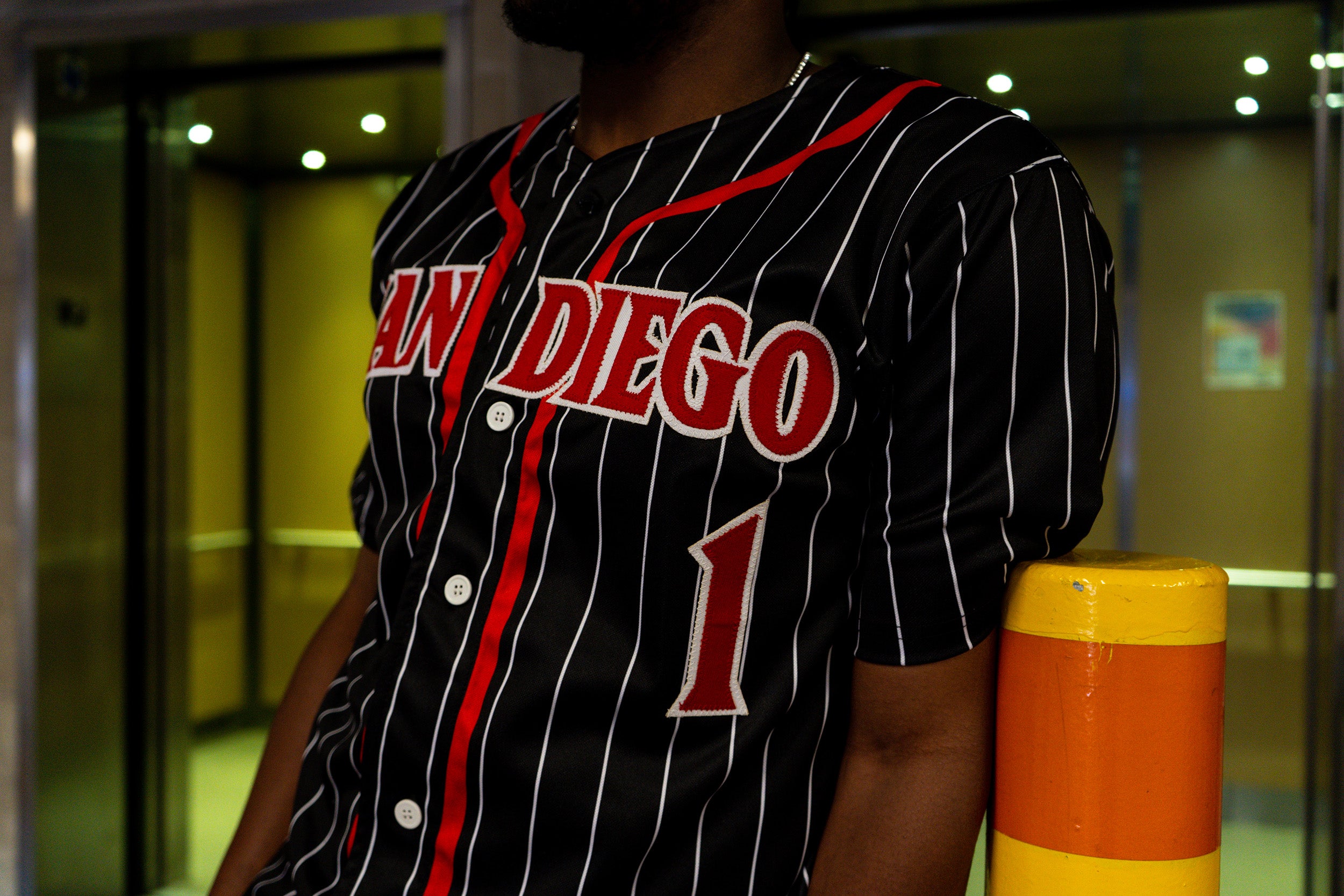 San Diego State Embroidered Baseball Jersey